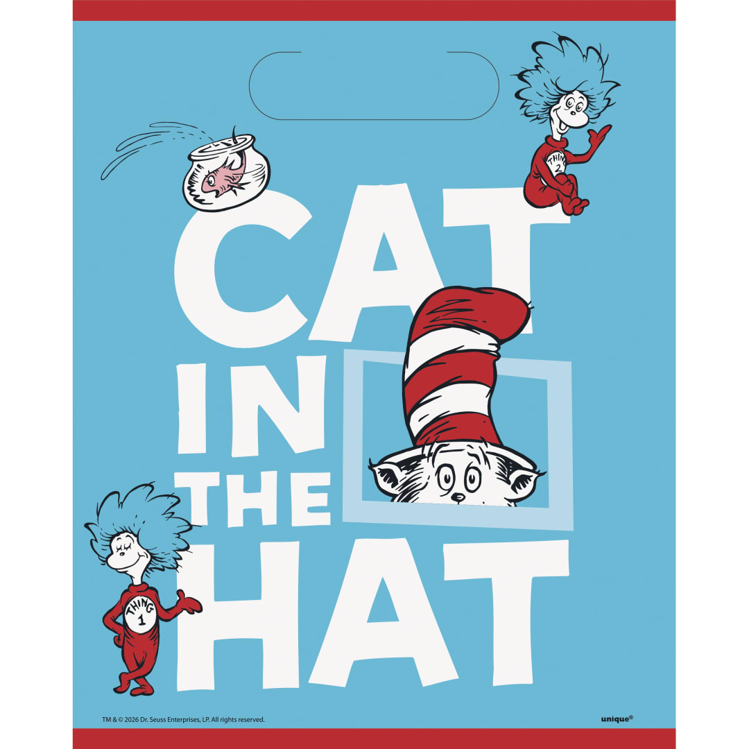 Cat in the Hat Loot Bags, 8ct