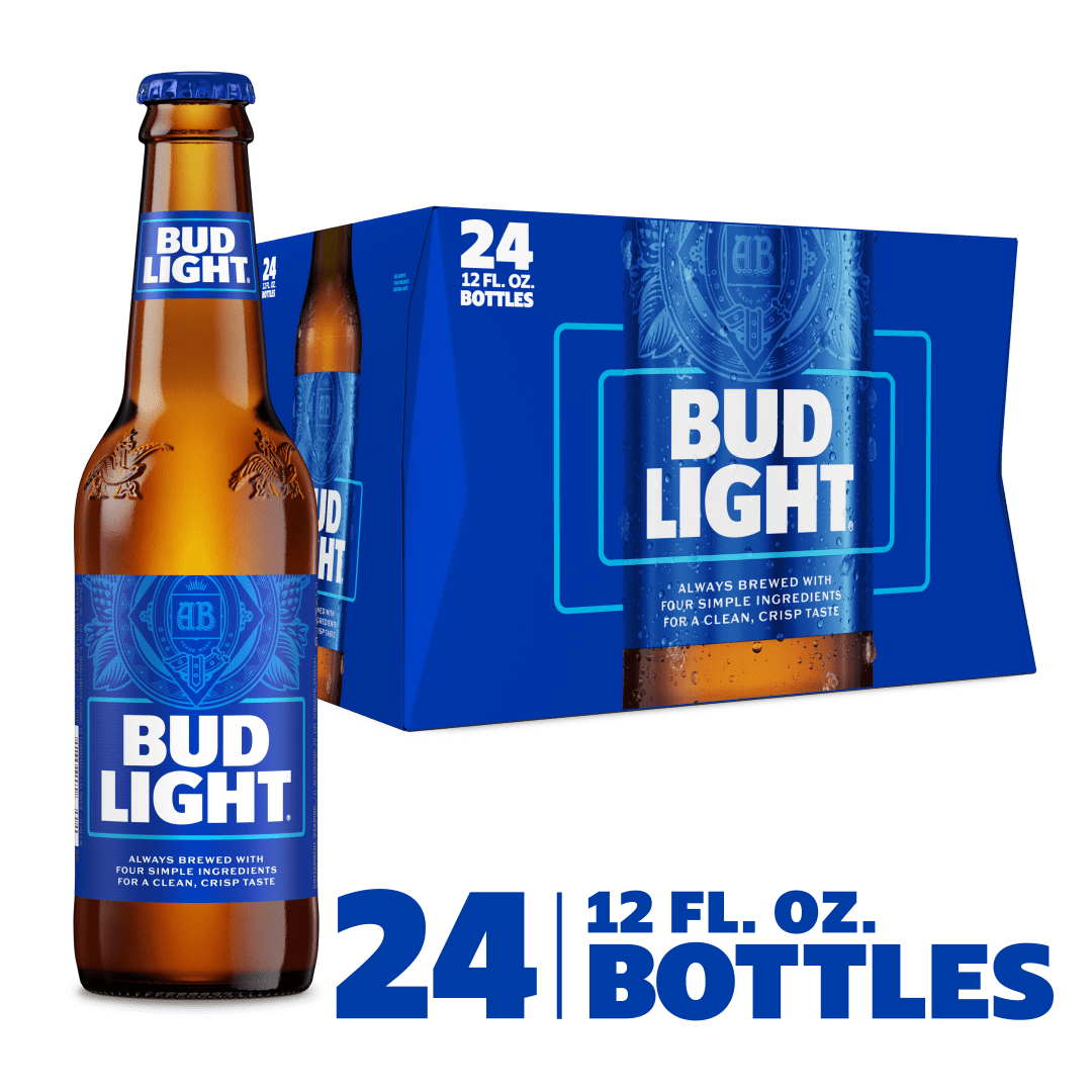 Bud Light 24x12 oz Glass Bottles