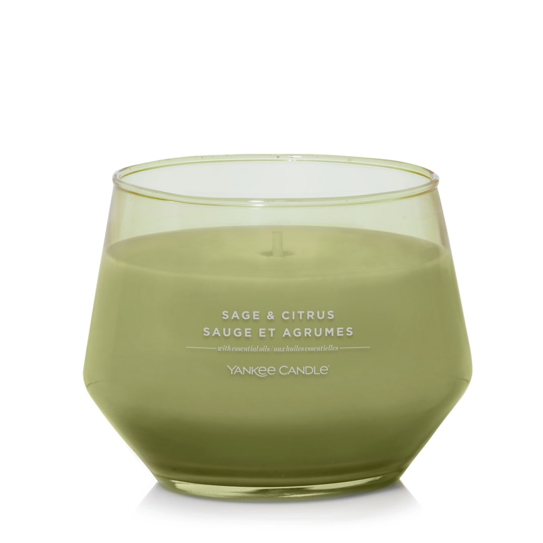 Bougie en pot parfumée Yankee Candle, Sauge et agrumes, collection Studio