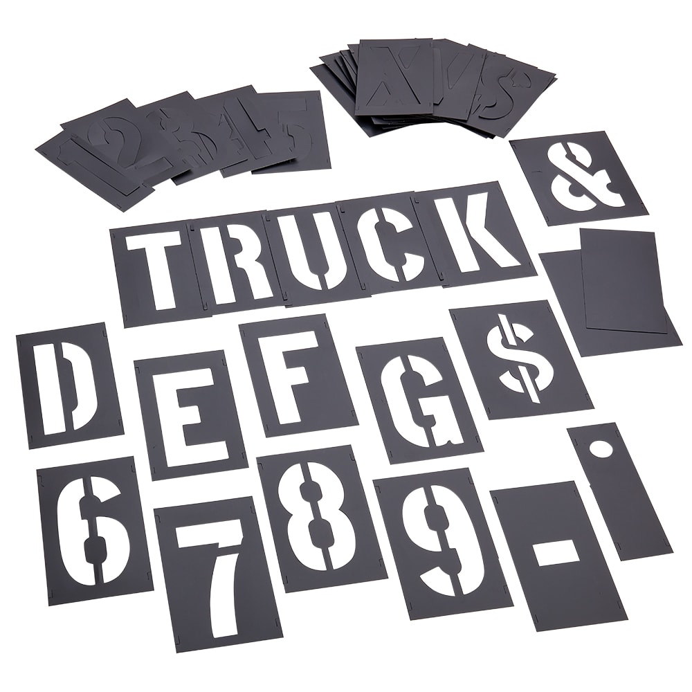 Stencil Set-Letter/Number 2" PVC 92 Pieces