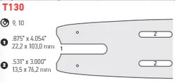 Oregon EnduraMax Harvester Bar, 40 IN. 3/4 Pitch (401EMCT130)