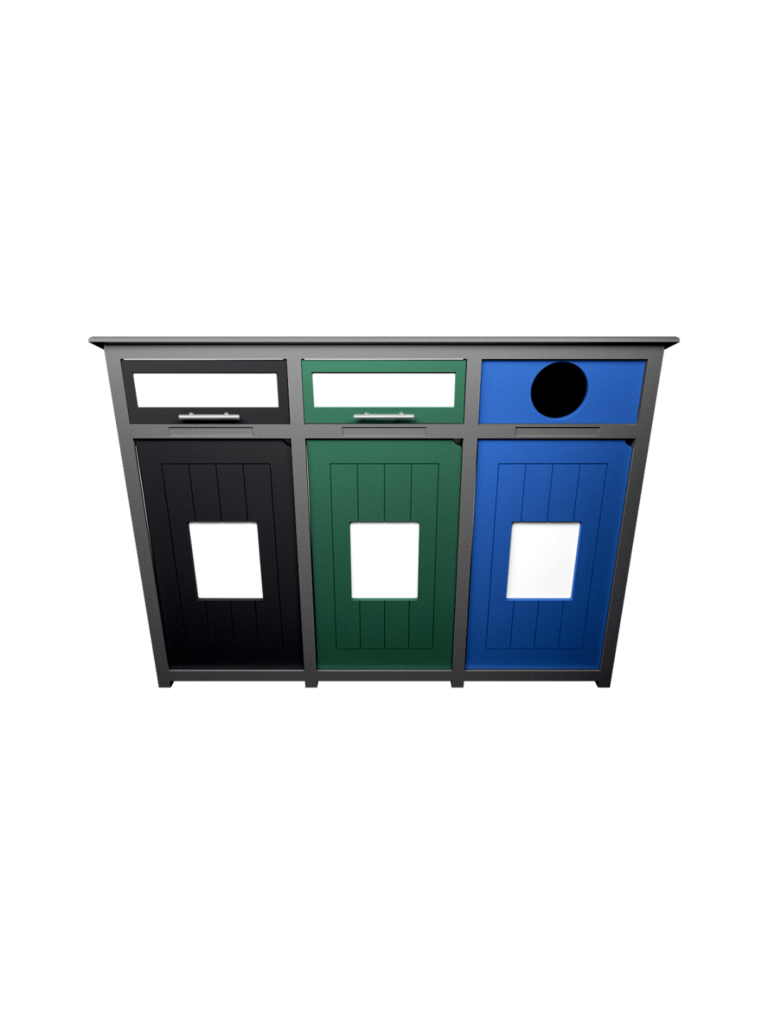  AURA - Triple - Unit - Lift-Lift-Circle - Grey-Black-Green-Blue