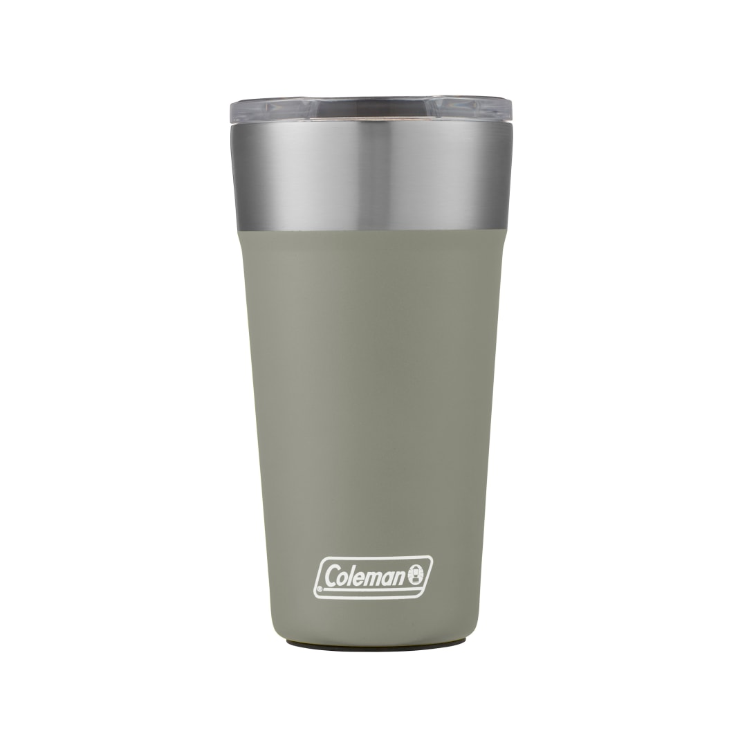 Coleman® Vaso Térmico Brew, Aislado al Vacío, de Acero Inoxidable, con Tapa Deslizante y Abrebotellas Integrado, 600 ml, Verde