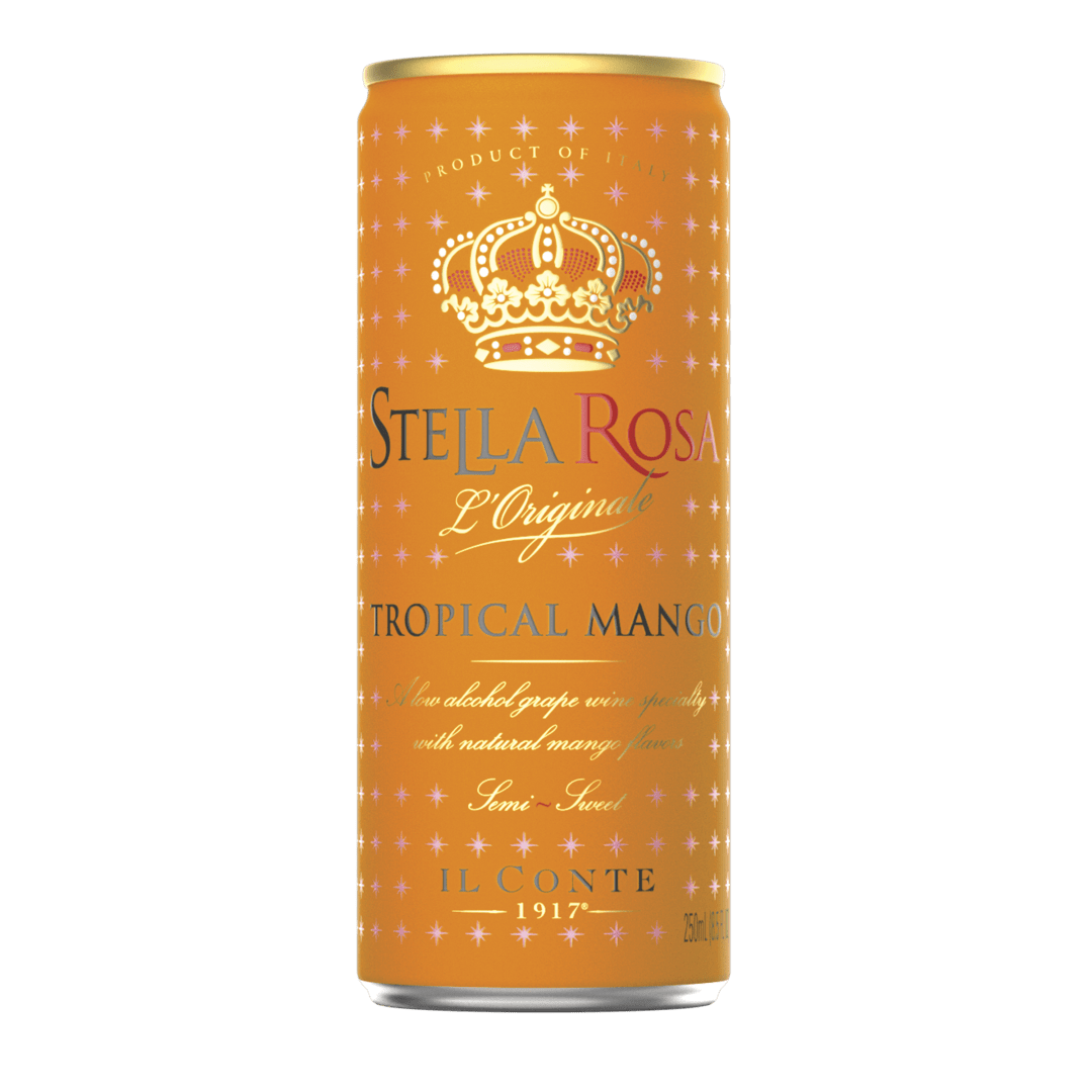 Stella Rosa Tropical Mango Semi-Sparkling White Wine 250 ml Can (Individual Can)