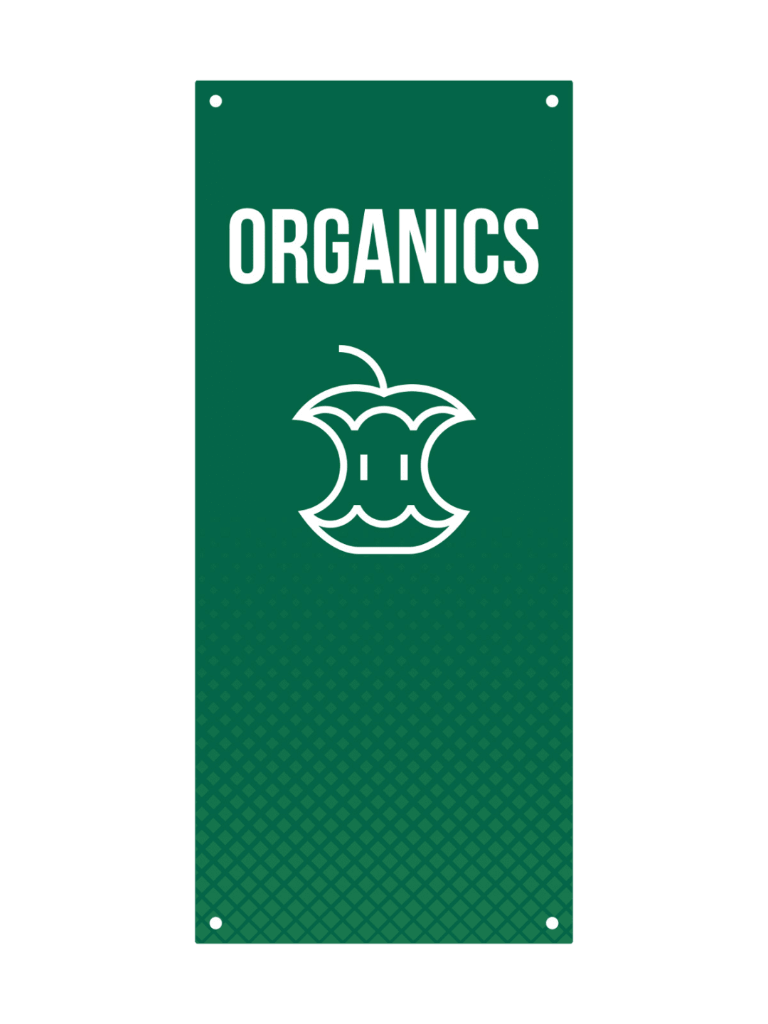  FUSION - Sign - Door - Organics - Green