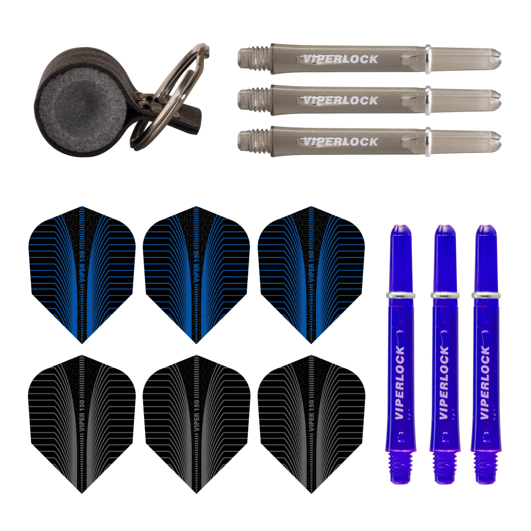 Viper Steel Tip Dart Accessory Set Blue