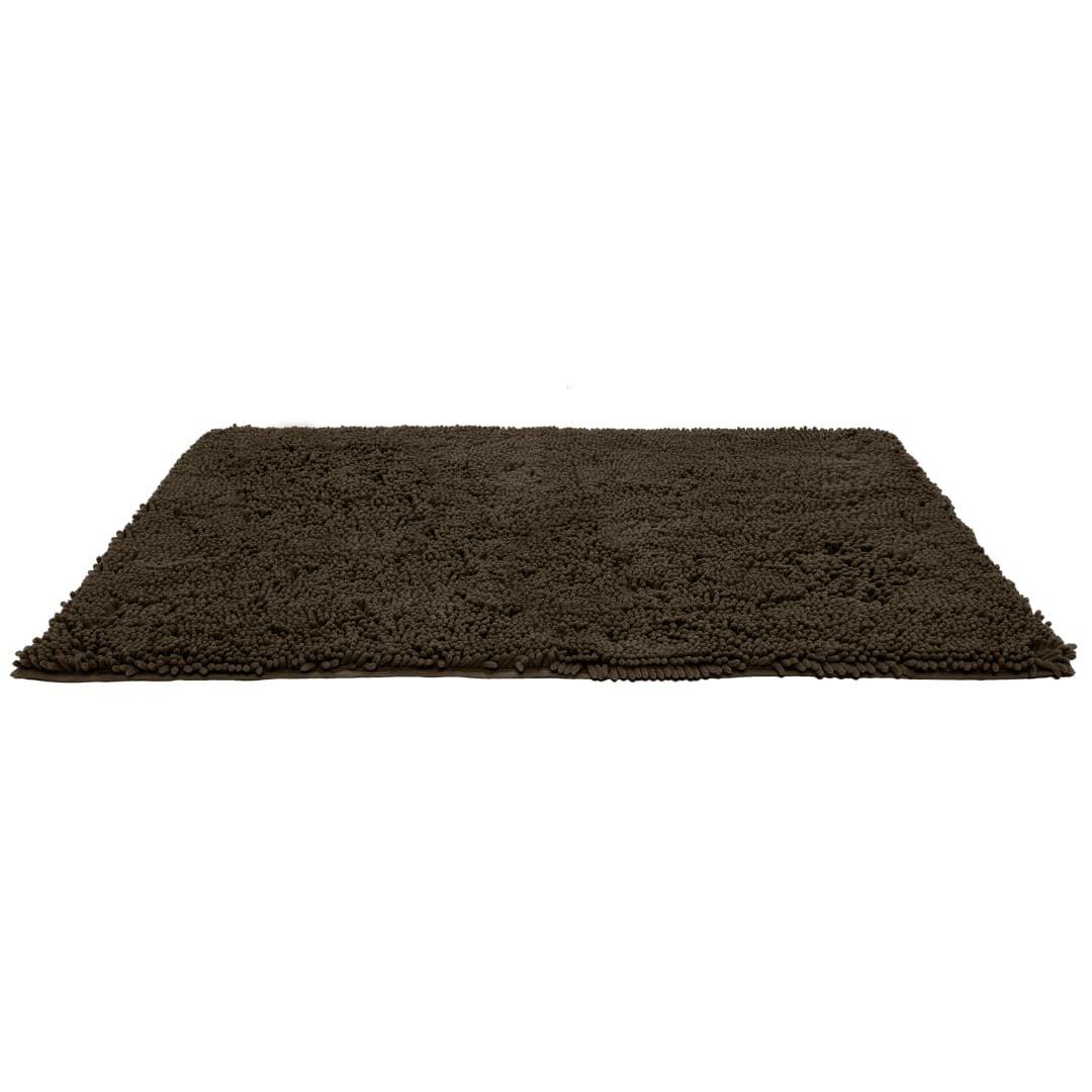 FurHaven Ultra Absorbent Dog Door Mat, Muddy Paws Chenille Rug, Jumbo Plus, Mud Brow