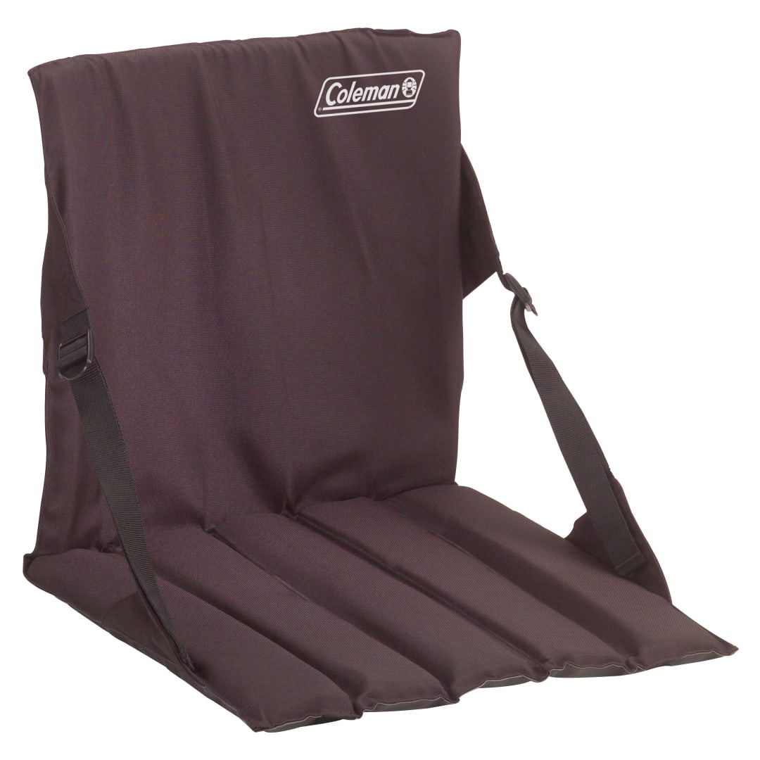 Coleman Portable Stadium Seat Cushion with Backrest, Black