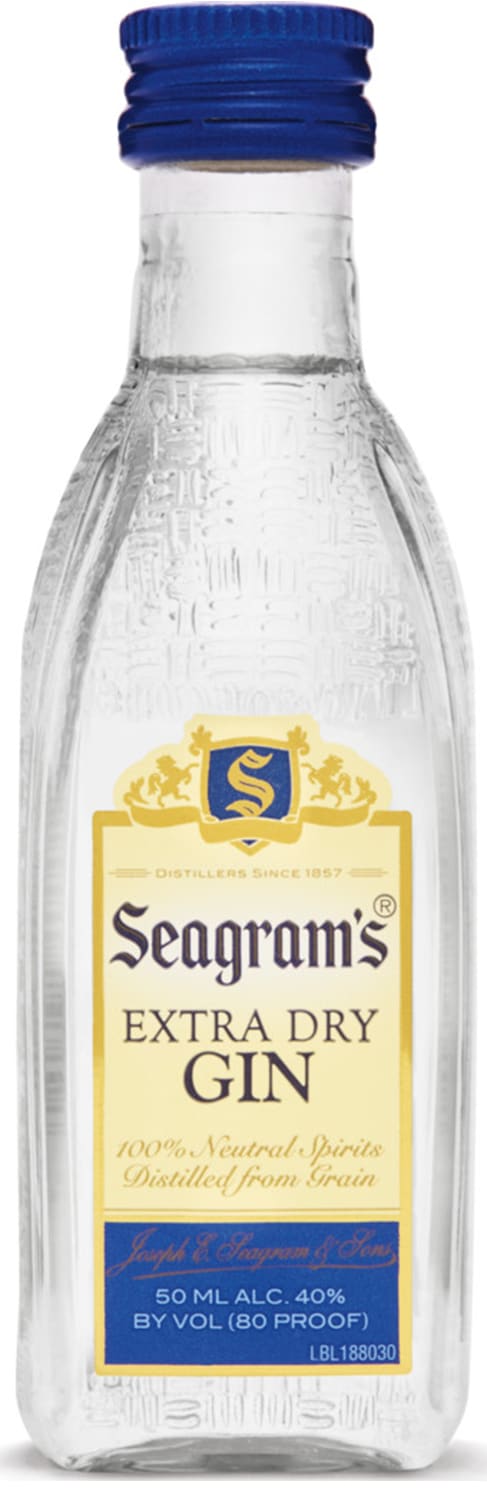 Seagram's Extra Dry Gin, 50 ml Bottle, 80 Proof