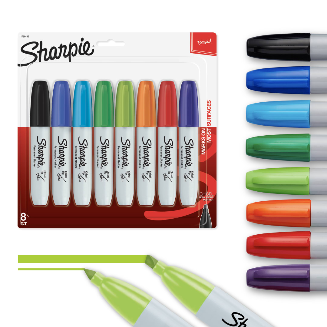 SHARPIE CHISEL 8CD ASST SRP