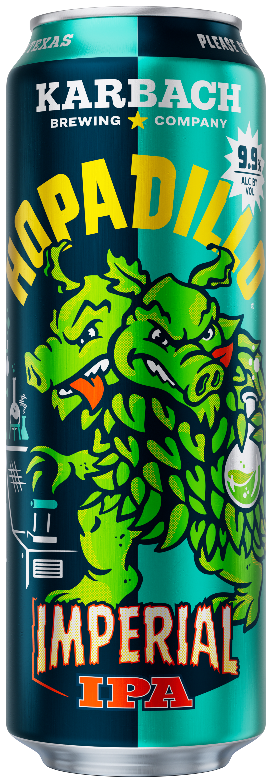 Karbach Hopadillo Imperial IPA Craft Beer, 19.2 fl oz Can