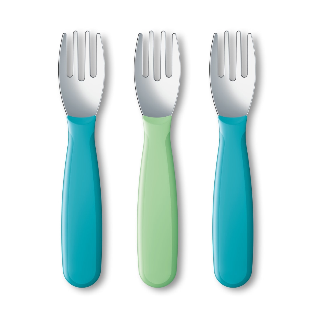 NUK® Kiddy Cutlery Forks, 3 Pack, 18+ Months