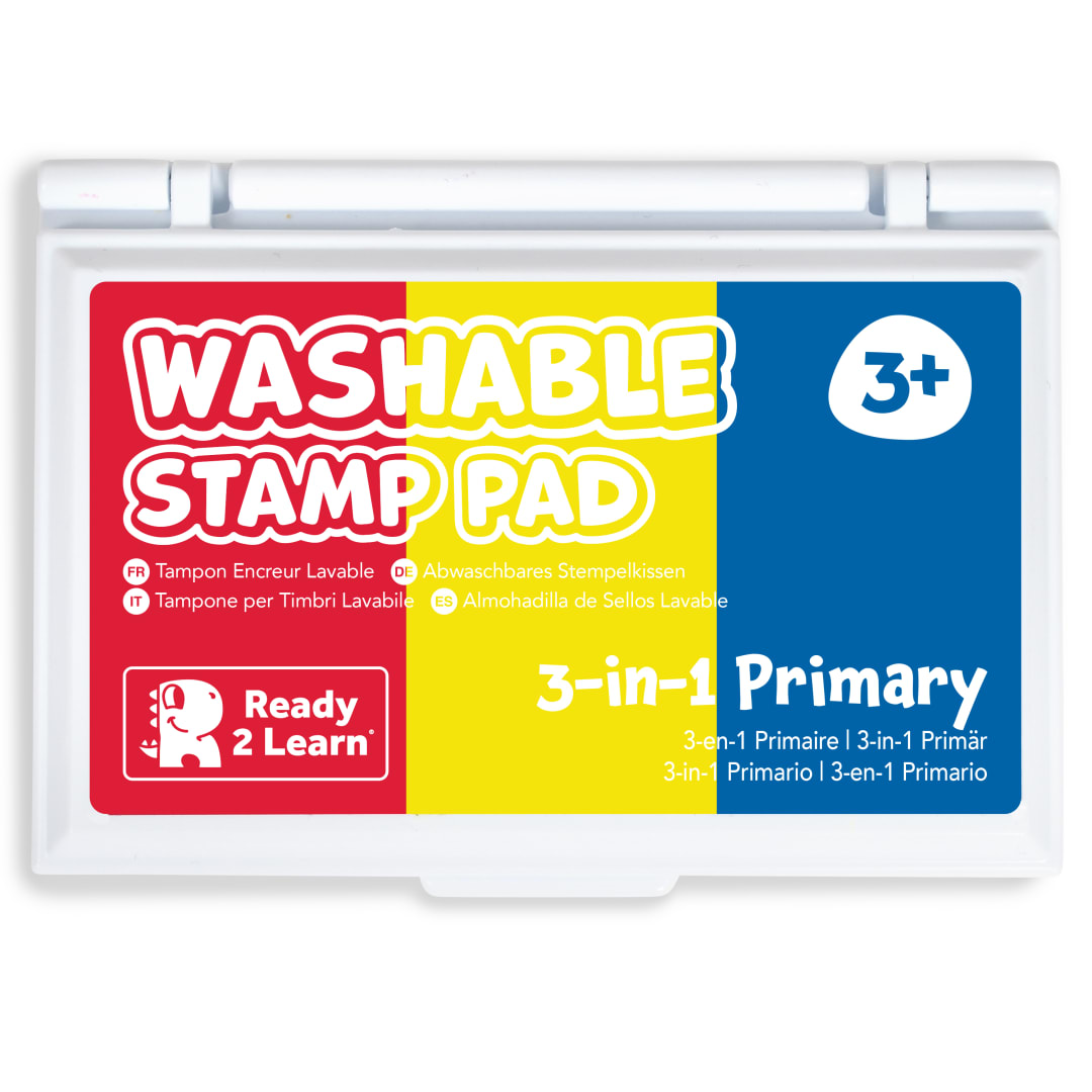 Washable Stamp Pad 3-in-1- Primary Colors