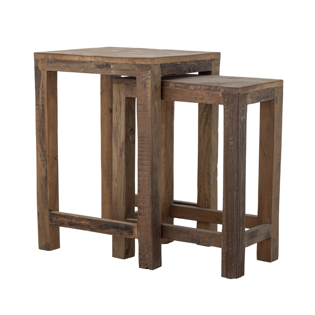 82064785 - Galen Side Table, Brown, Reclaimed Wood STOCK: 32