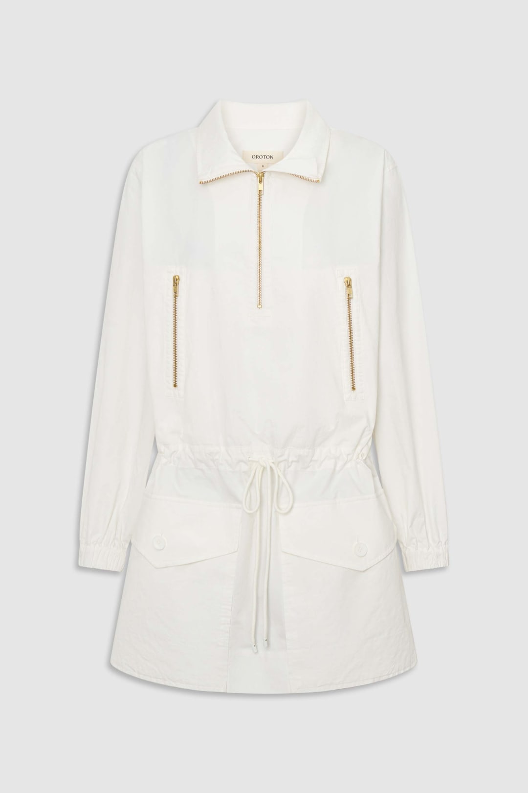 Zip Detail Anorak Dress