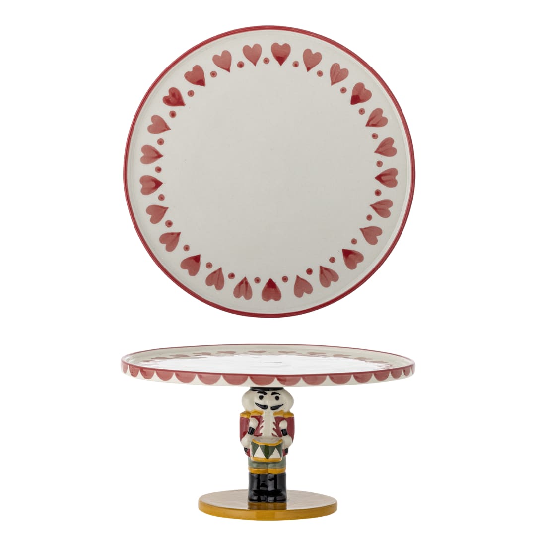 82062830 - Jolly Cake Tray, Multi, Stoneware STOCK: 48