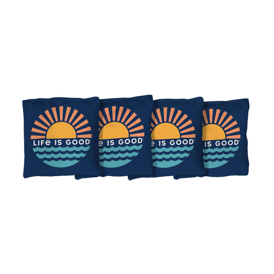 Life Is Good | Navy Cornhole B