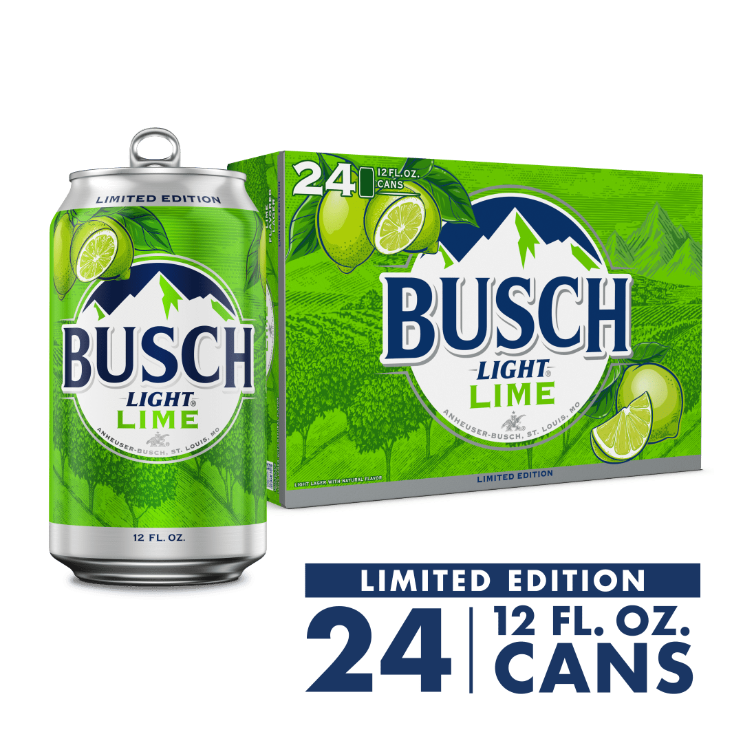 Busch Light Lime 24 Pack, 12 fl oz Cans