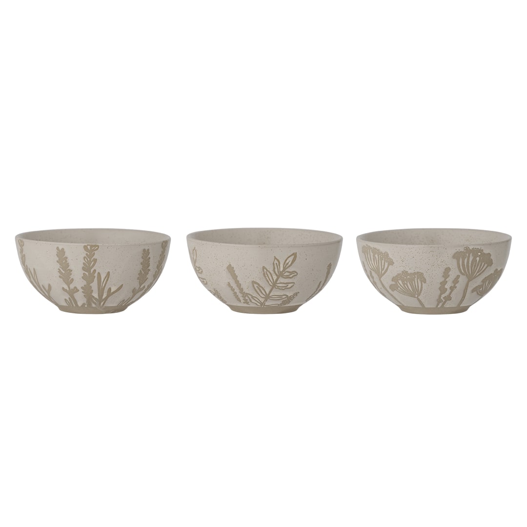 82055120 - Primrose Bowl, Nature, Stoneware STOCK: 45