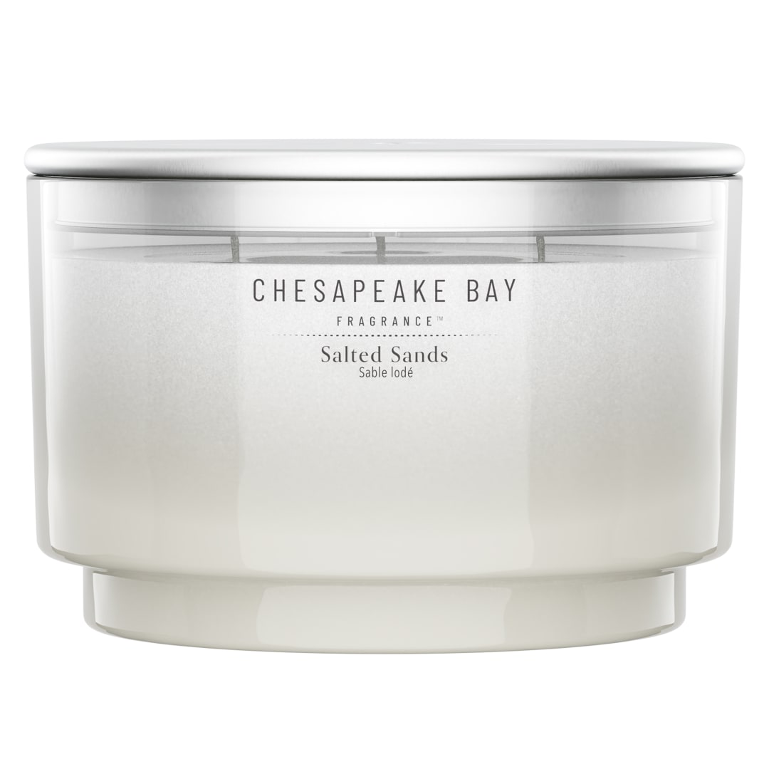 Chesapeake Bay Vela perfumada | Vela de 3 mechas | Salted Sands | Regalos perfectos para mujeres