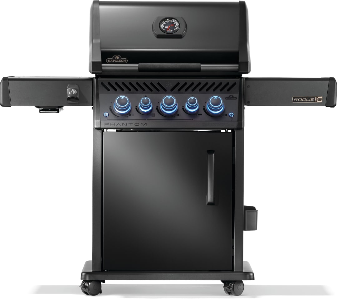 Gril Phantom Rogue® PRO-S 425 au propane avec brûleurs latéral et arrière infrarouges, noir mat