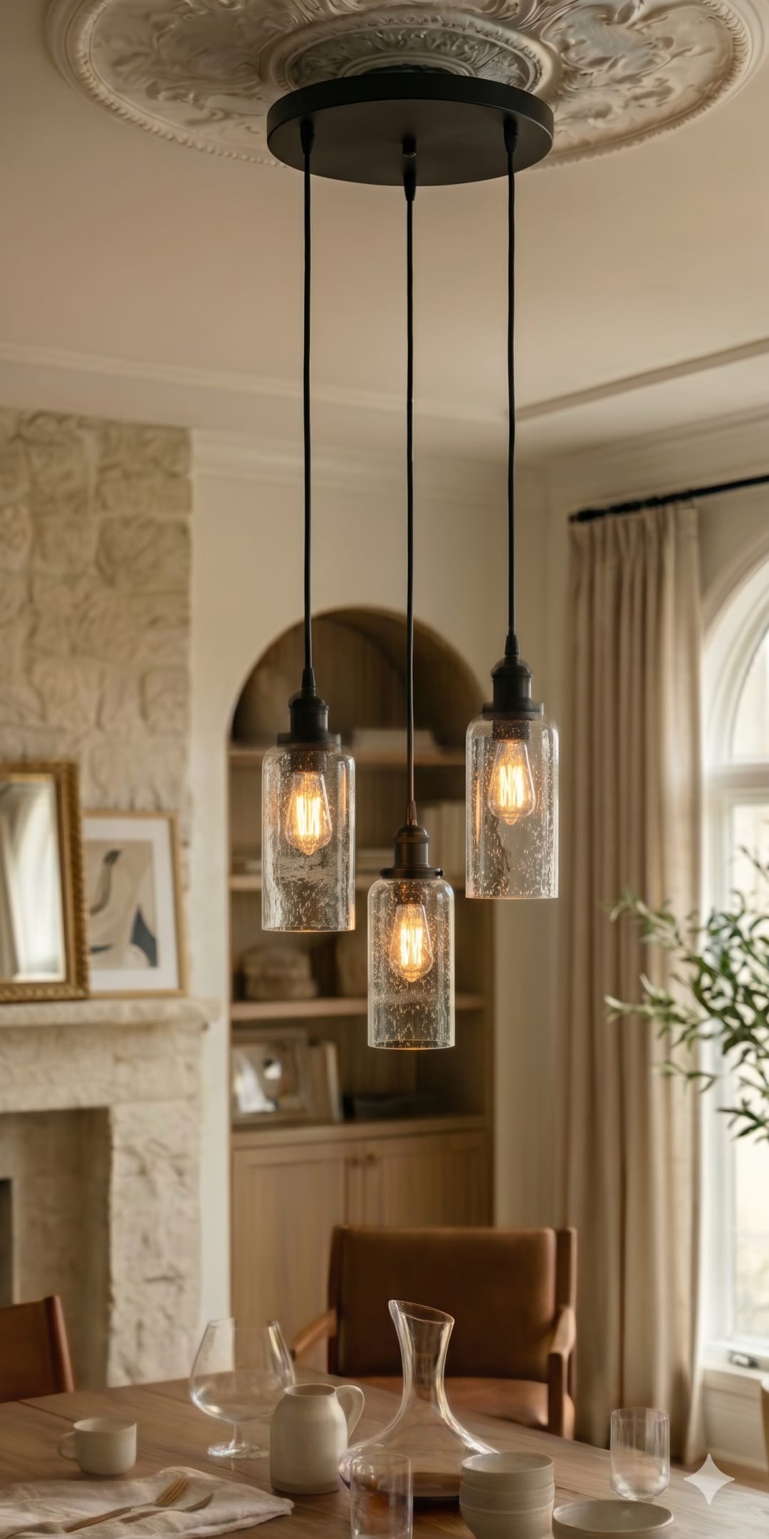Glory Point - Matte Black - Multi Pendant