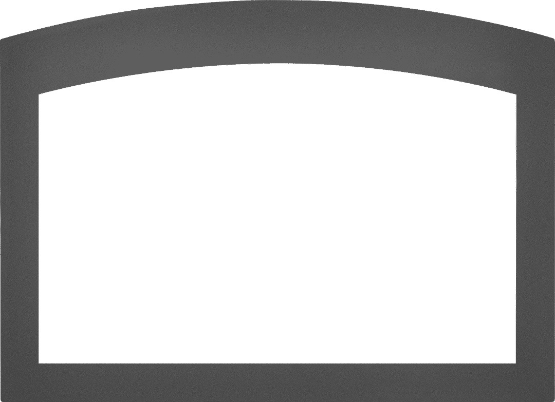 Faceplate - Small Arched 4-Sided, 2.5" Gunmetal (for 3-Sided Backerplate) for Oakville™ X4