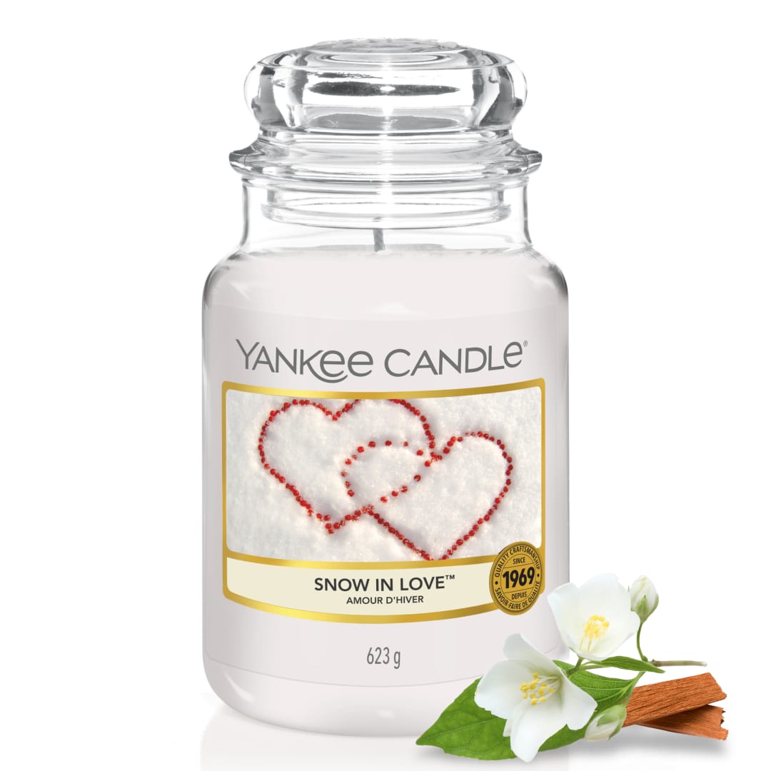 Yankee Candle vela perfumada| Snow in Love vela en tarro grande | Velas de larga duración: hasta 150 h | Regalo ideal para mujer