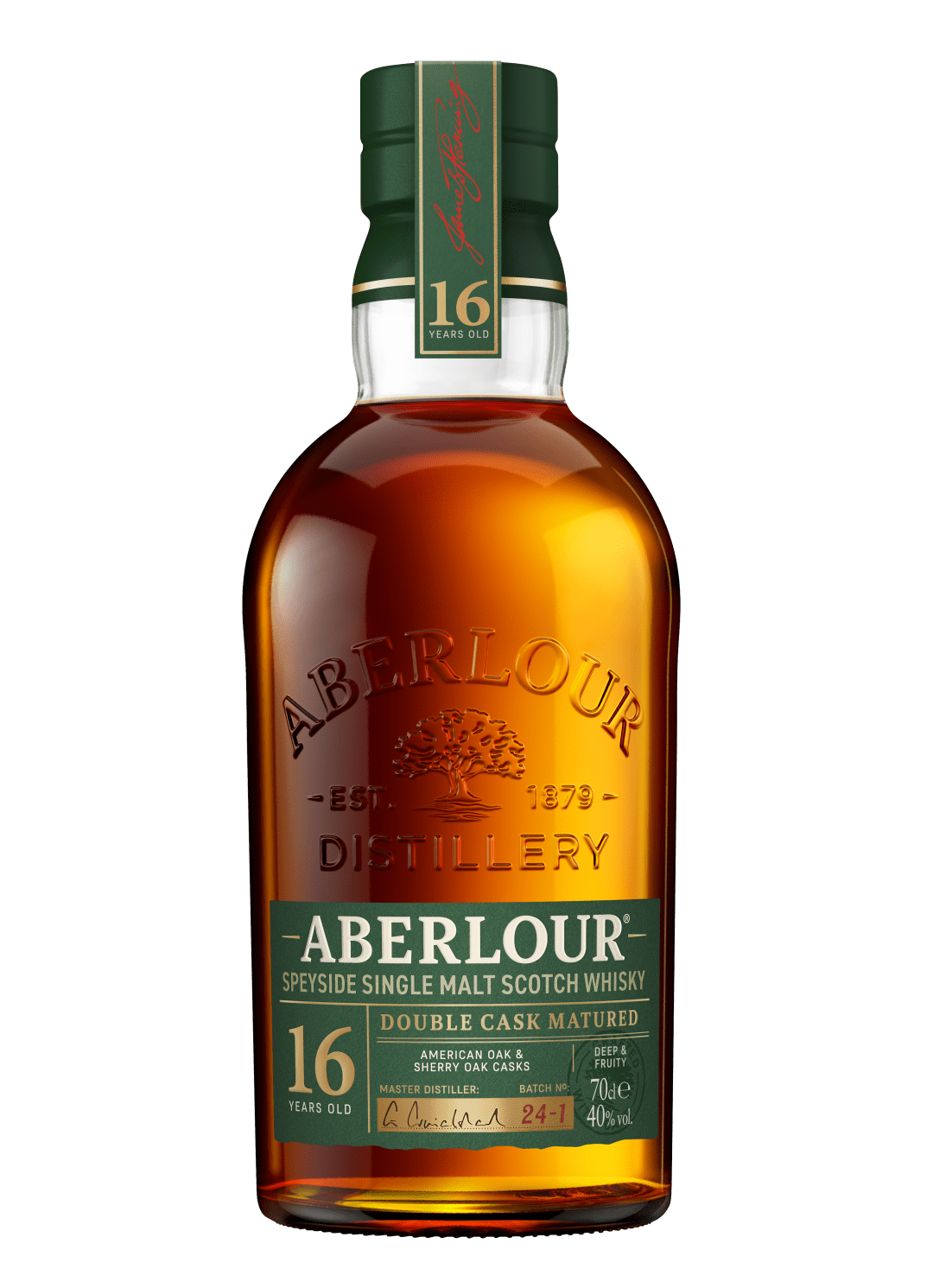 Aberlour 16 Year Old Double Cask Matured Single Malt Scotch Whiskey, 750 ml Bottle, 80 Proof