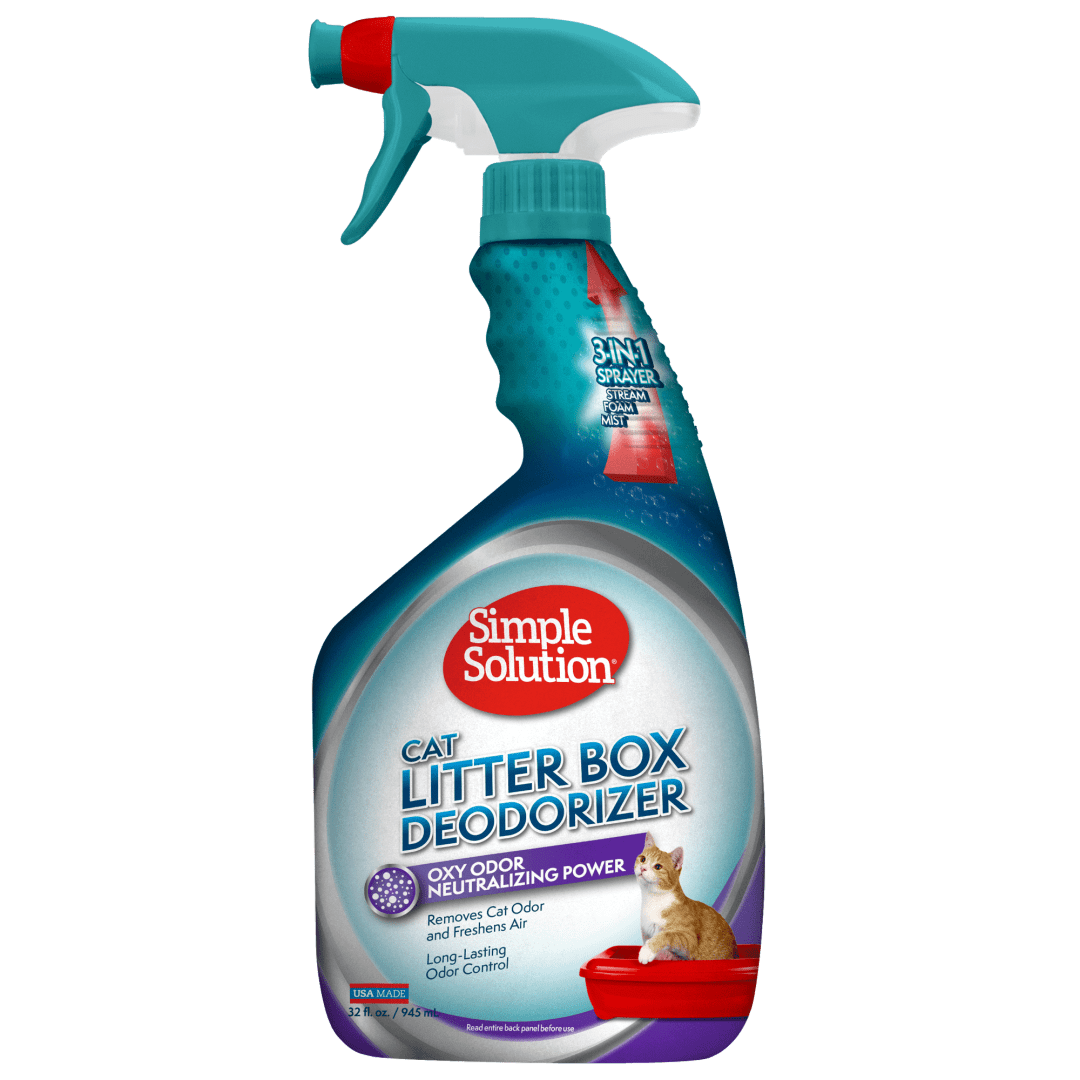 Simple Solution Cat Litter Deodorizer | Litter Box Odor Eliminator | 32 Ounces