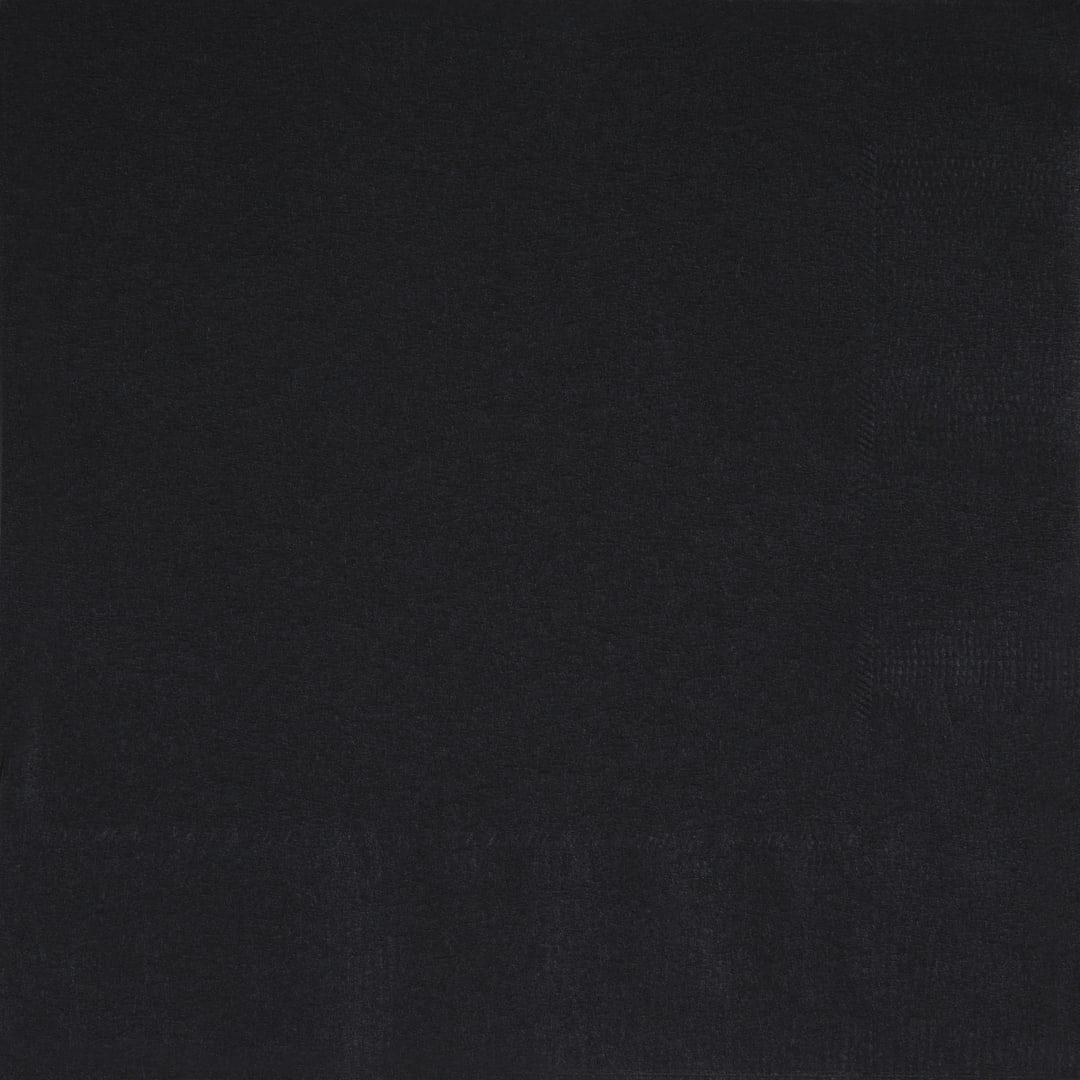 Midnight Black Solid Dinner Napkins, 40ct