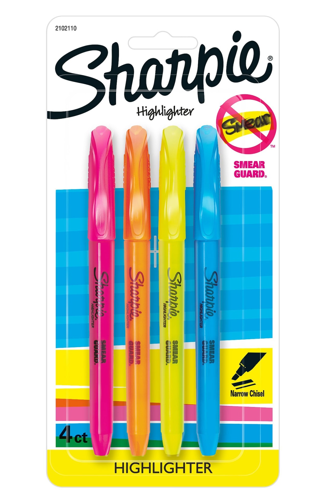 SHARPIE POCKET 4CT ASST REPACK