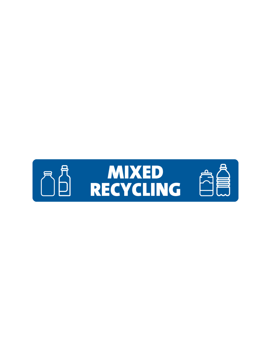  EXPRESSION - Label - Mixed Recycling - Blue