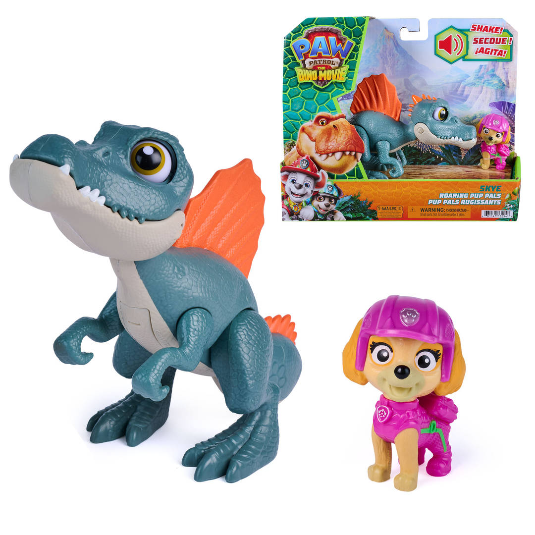 PAW Patrol The Dino Movie Skye Roaring Pup Pals Action Figures