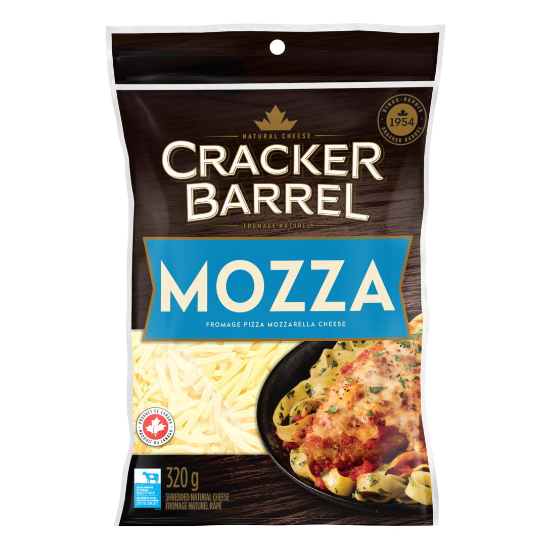 Cracker Barrel Mozzarella Shredded Cheese, 320g
