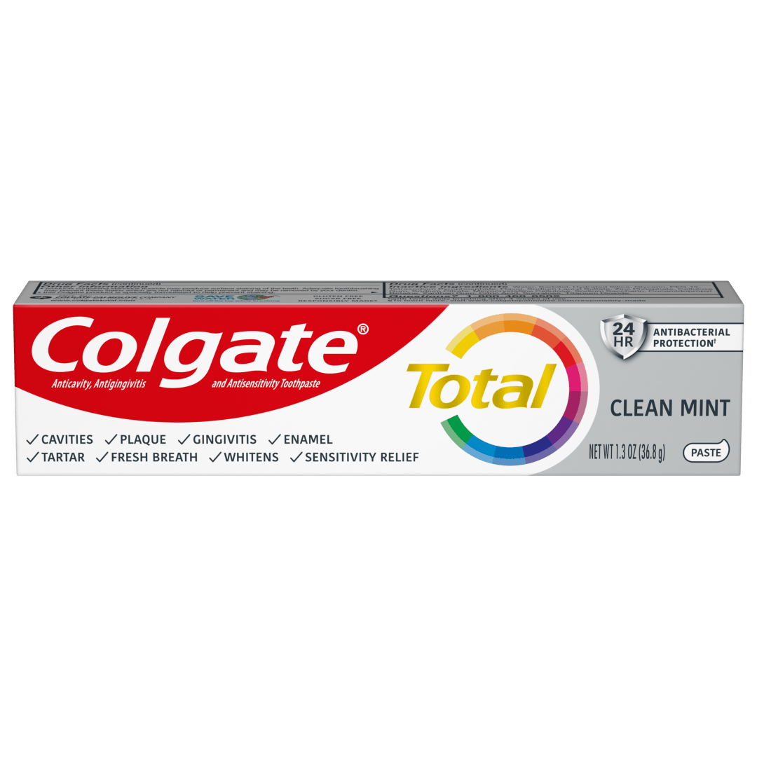 Colgate Total® Toothpaste, Clean Mint, 1.3oz