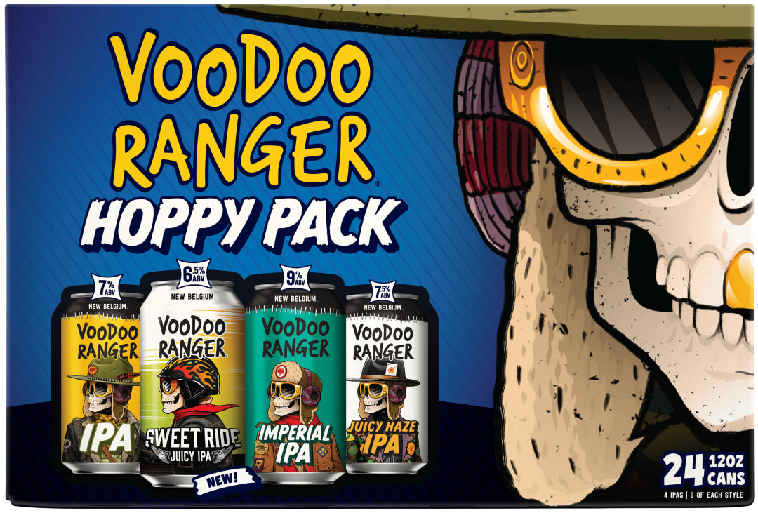 Voodoo Ranger Hoppy IPA Variety Pack Beer, 24 Pack, 12 fl oz Cans
