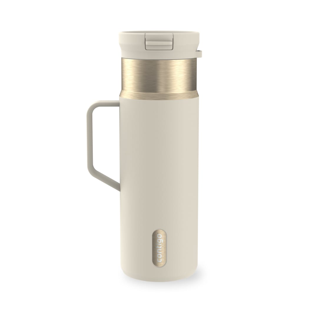Contigo SnapSeal Insulated Stainless Steel Water Bottle with Side Handle, 20 oz (591 ml)