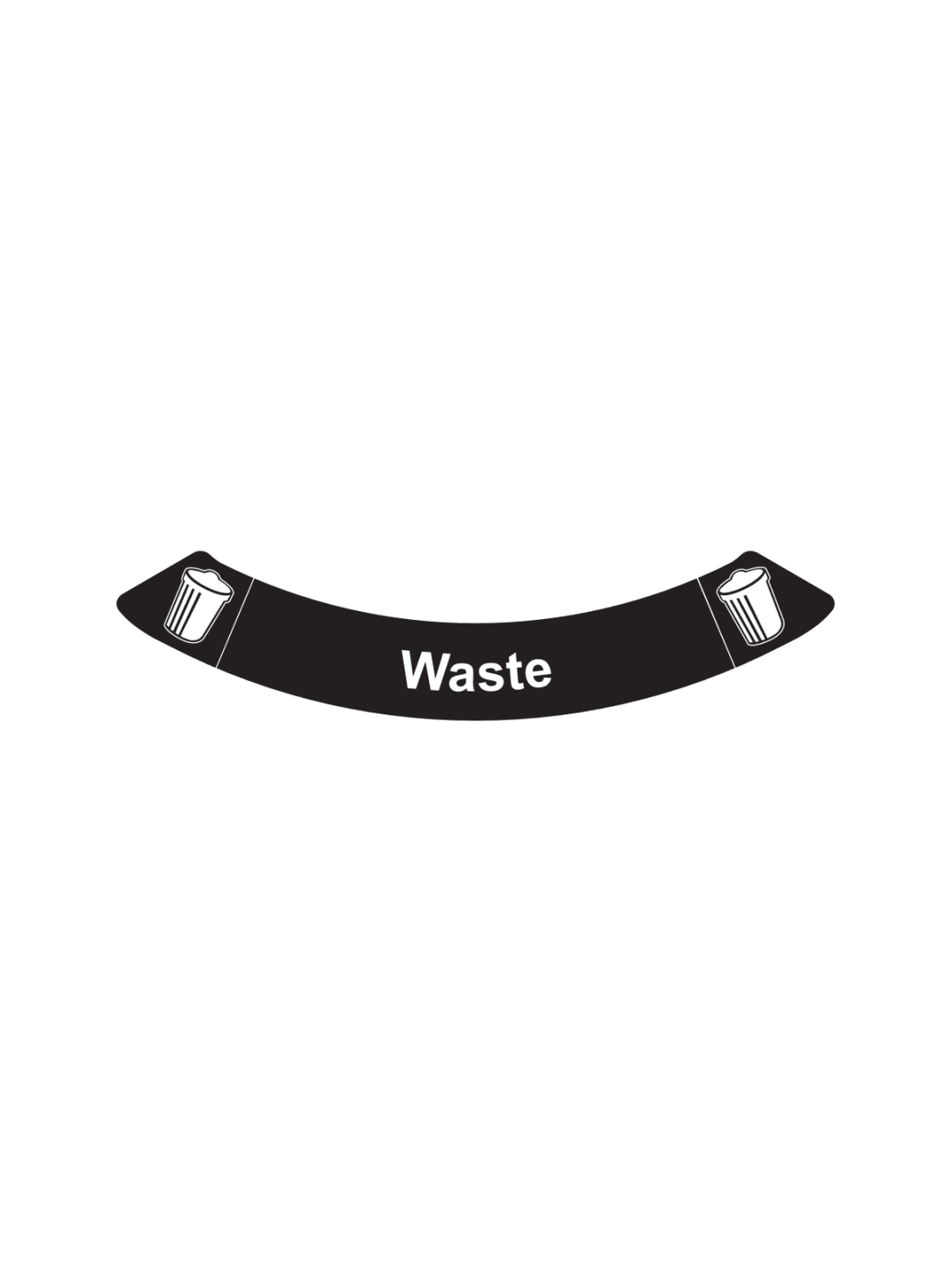  BOKA - Label - Waste - Black