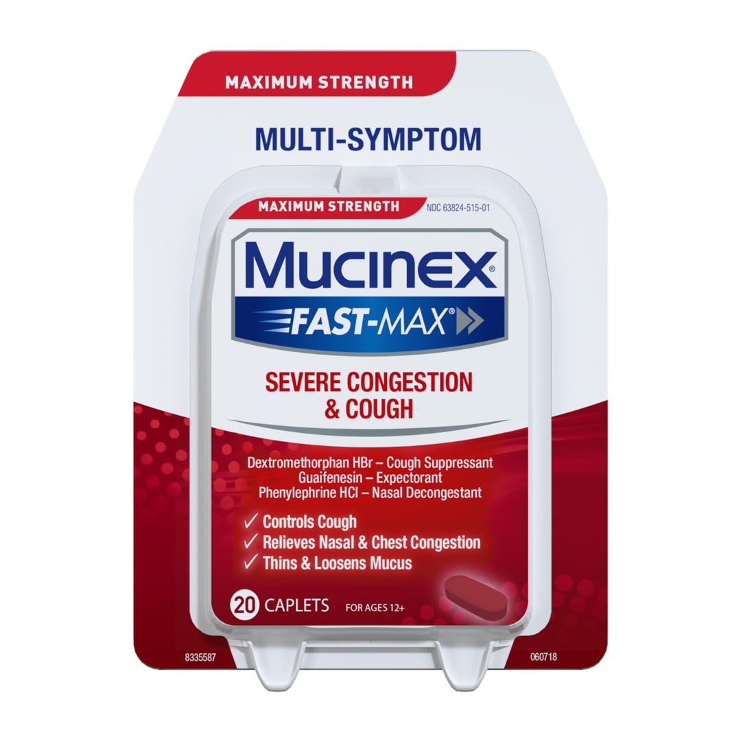 MUCINEX® FAST-MAX® Adult Caplets - Severe Congestion & Cough 6/20 ct.