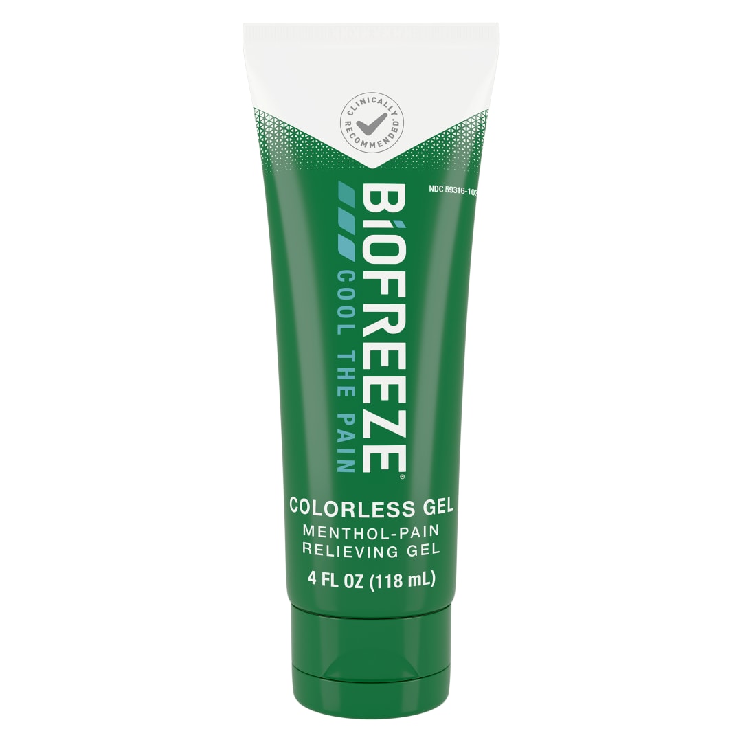 Biofreeze Pain Relief Gel, 4 oz. Tube, Colorless