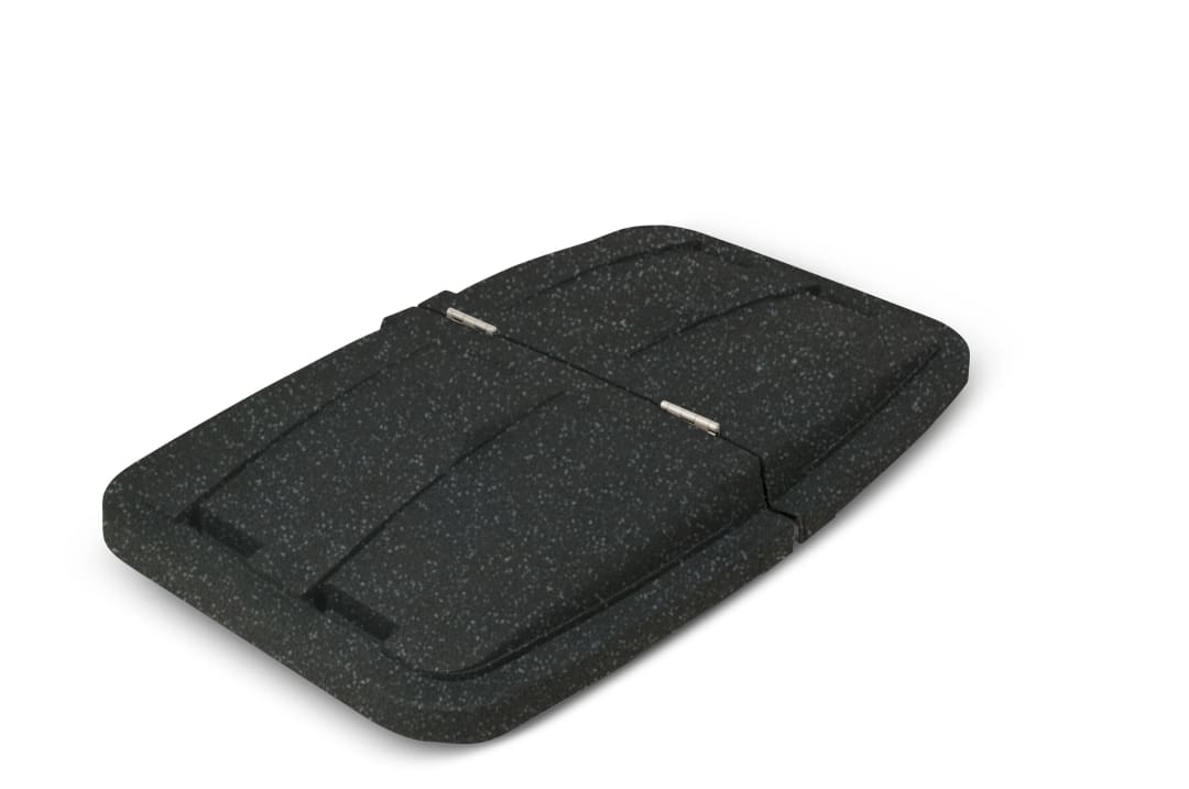 1/2 Cubic Yard Removable Split Lid for Tilt Trucks - Blackstone