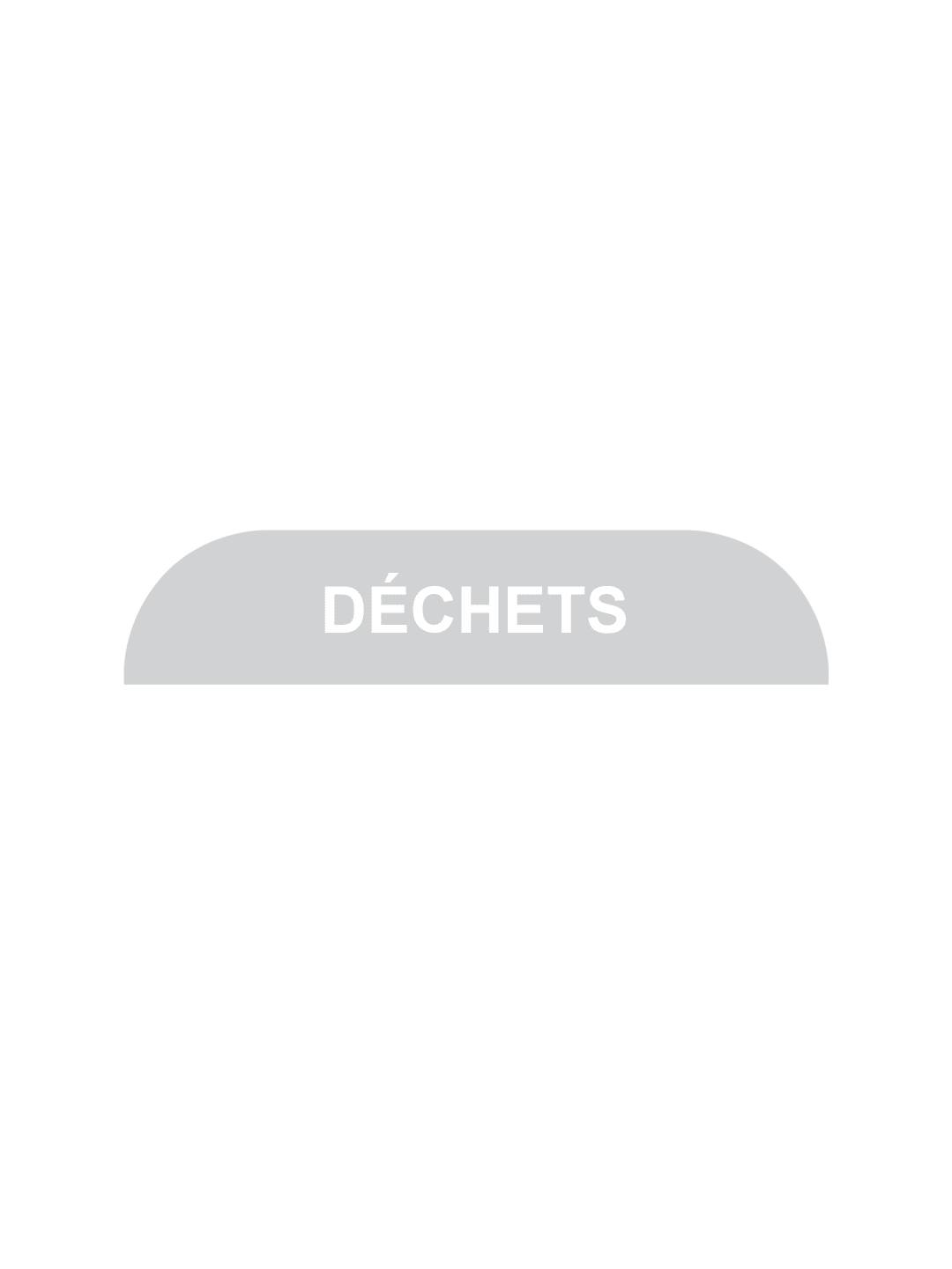 BILLI BOX - Label - Dechets - Clear-White