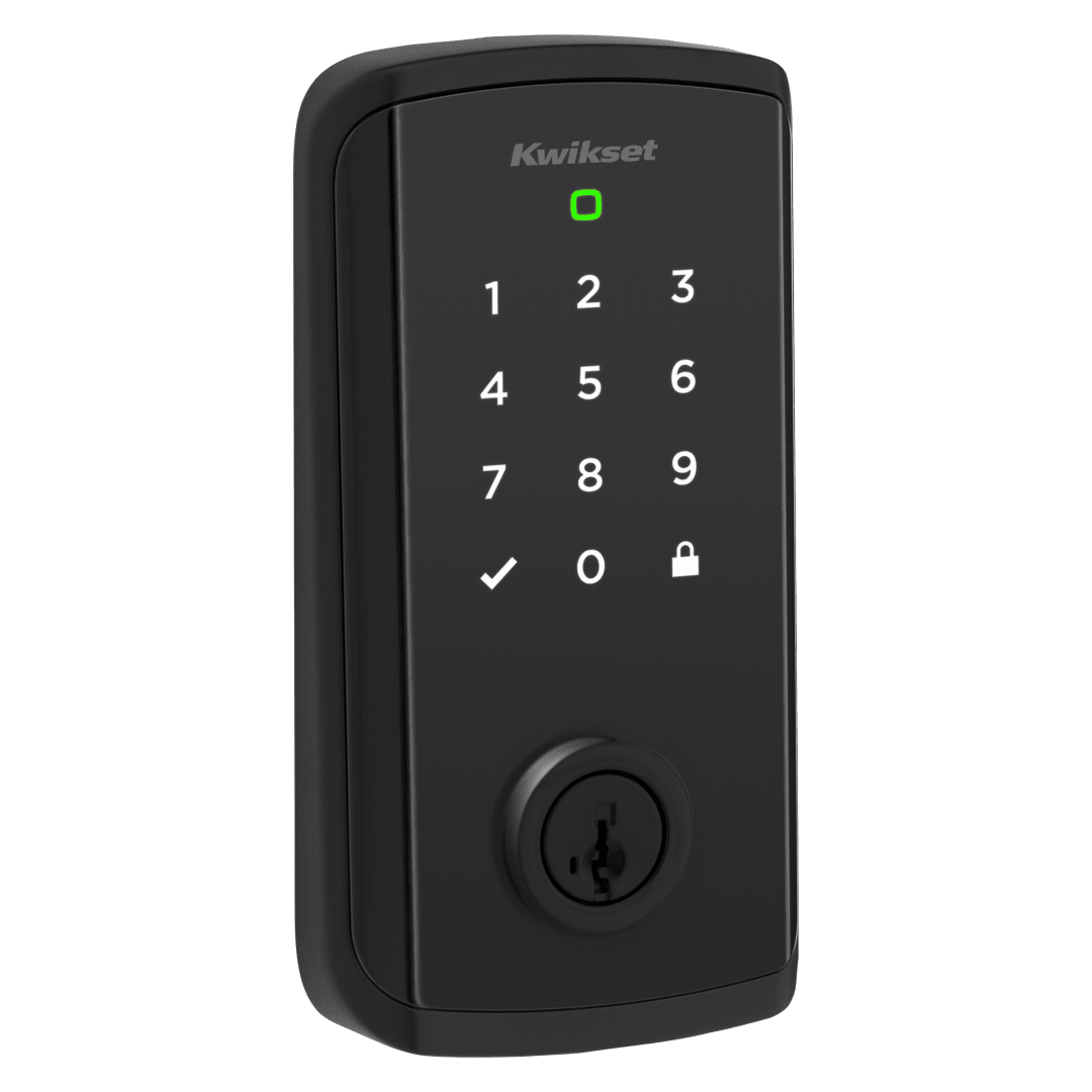 Halo Select Touchscreen Wi-Fi and Matter Enabled Smart Lock Deadbolt with Door Status Sensor and Intrusion Detection in Matte Black