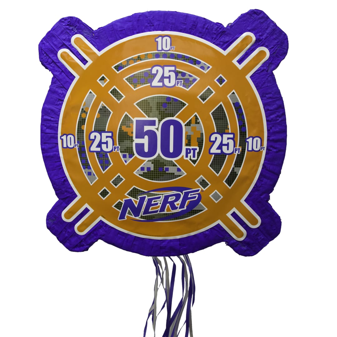 Nerf Shaped Drum Pull Pinata
