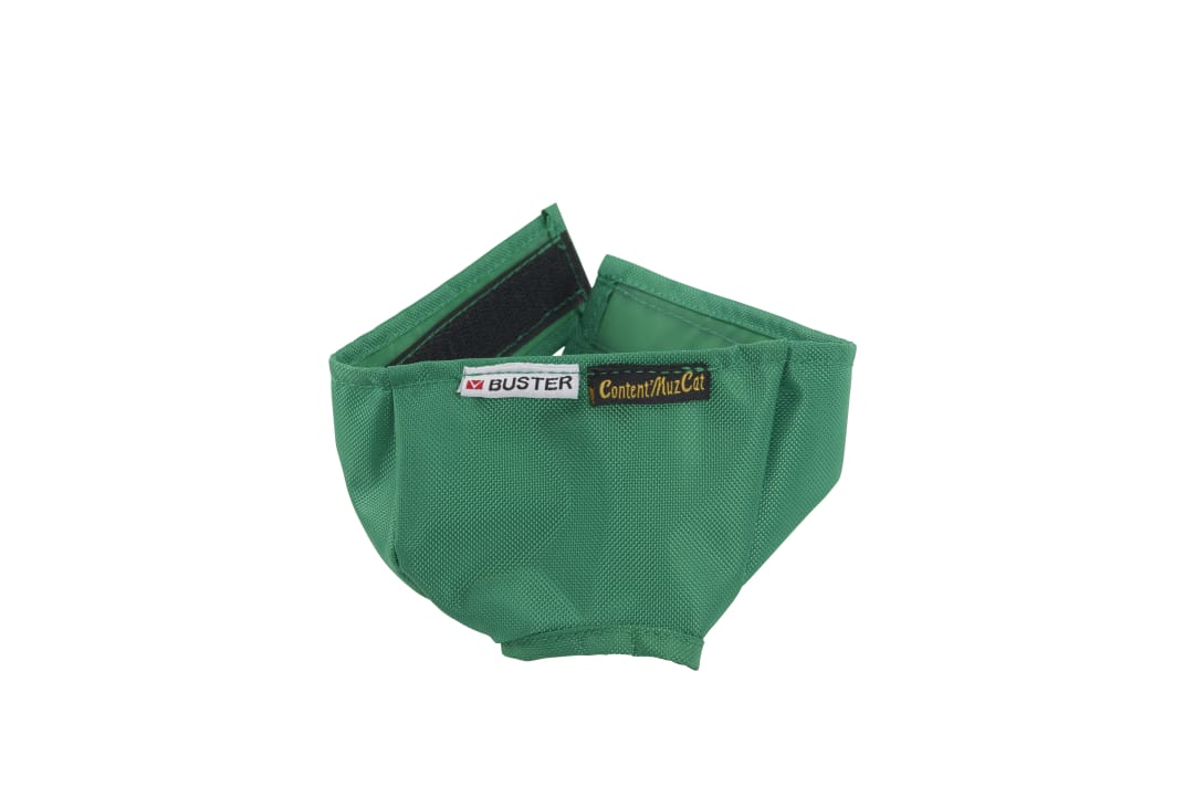 BUSTER Vet Nylon Cat Muzzle, Green, Large