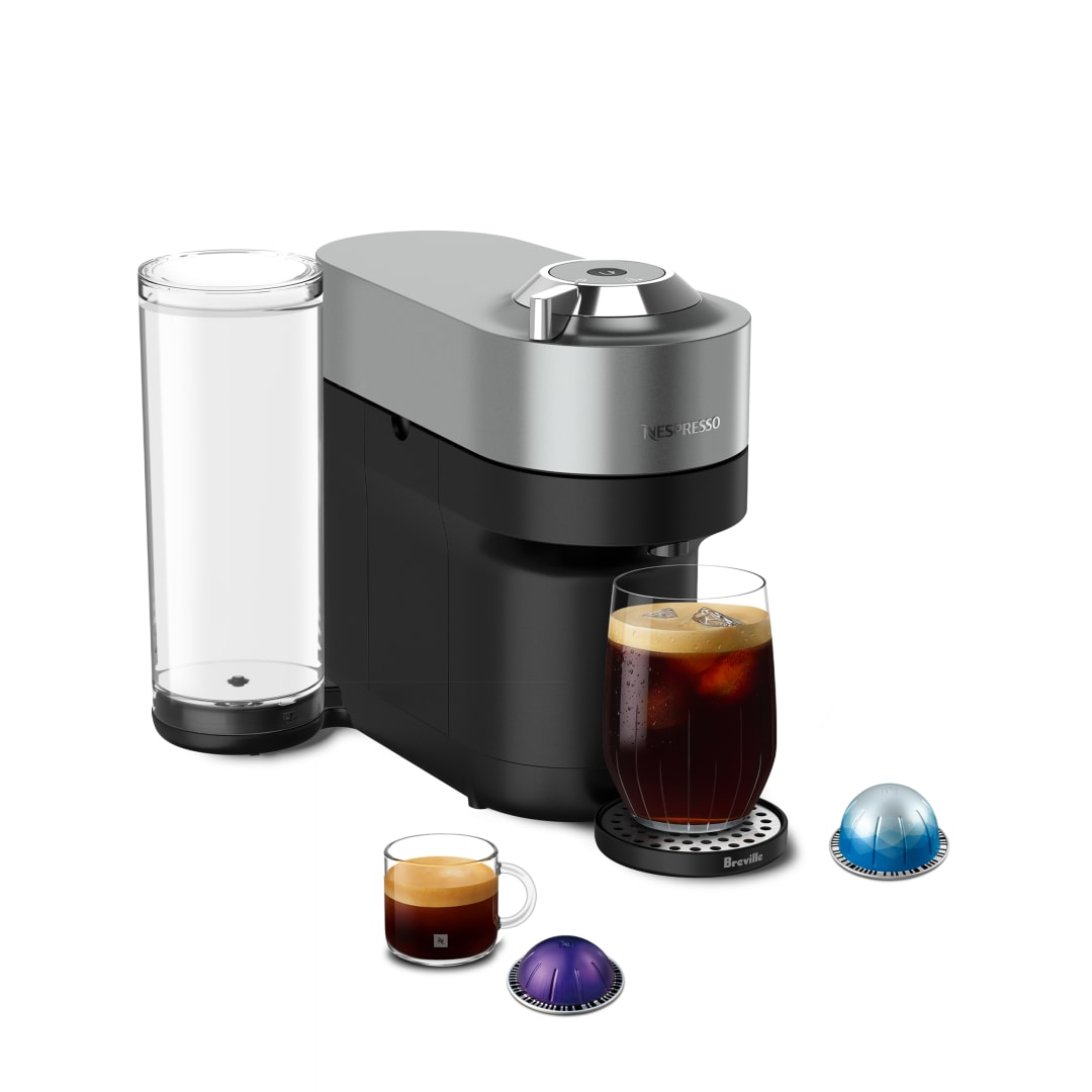 Nespresso Vertuo Pop+ Deluxe Coffee and Espresso Maker by Breville, Titan