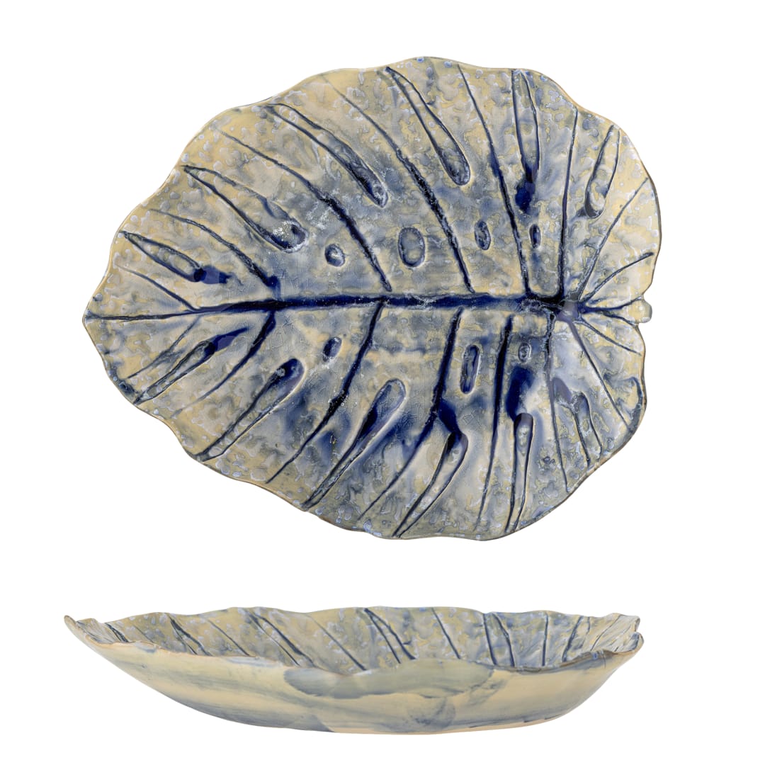 82061799 - Rowan Serving Plate, Blue, Stoneware STOCK: 239