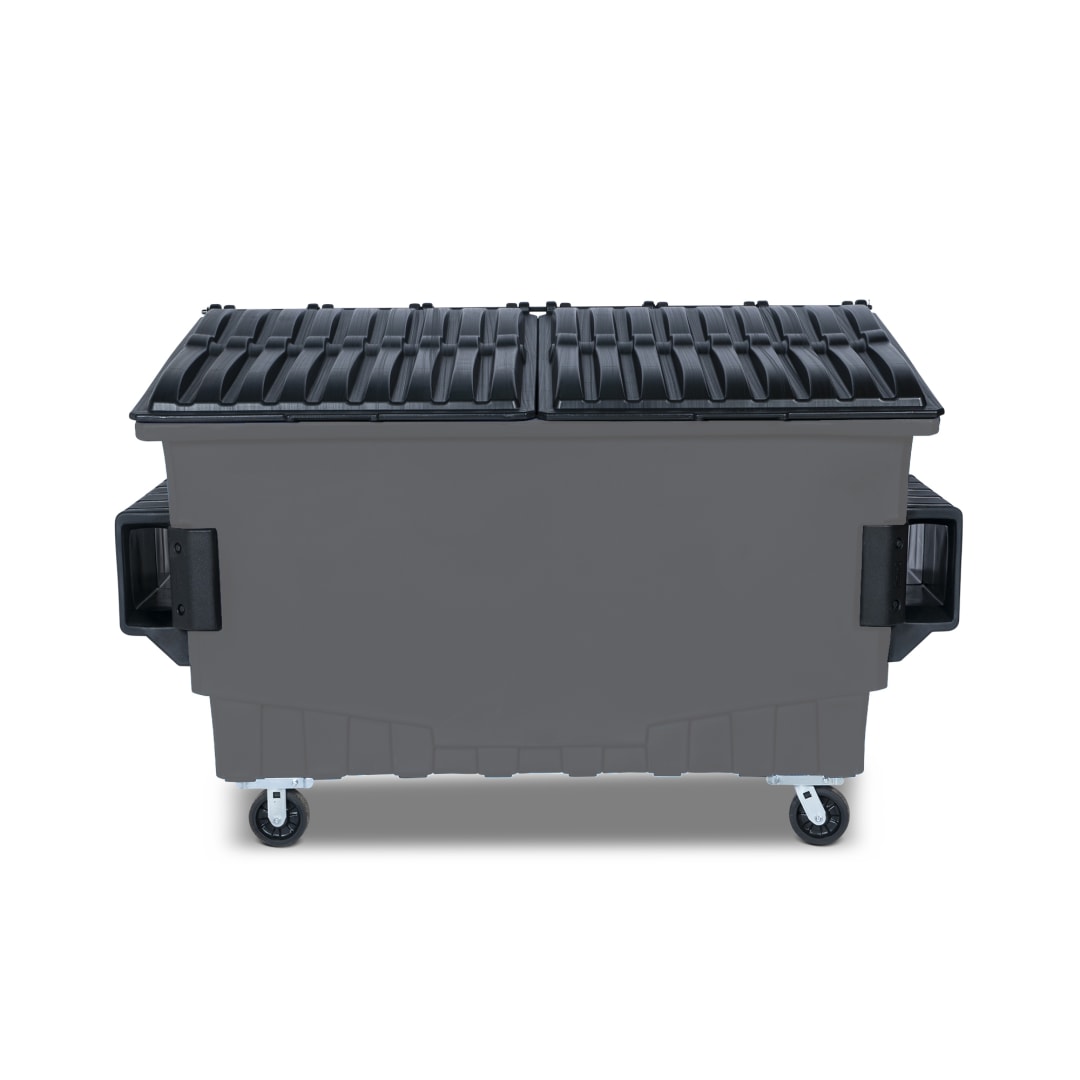 2 Cubic Yard 1000 lbs. Capacity Front Load Container - Dark Cool Gray