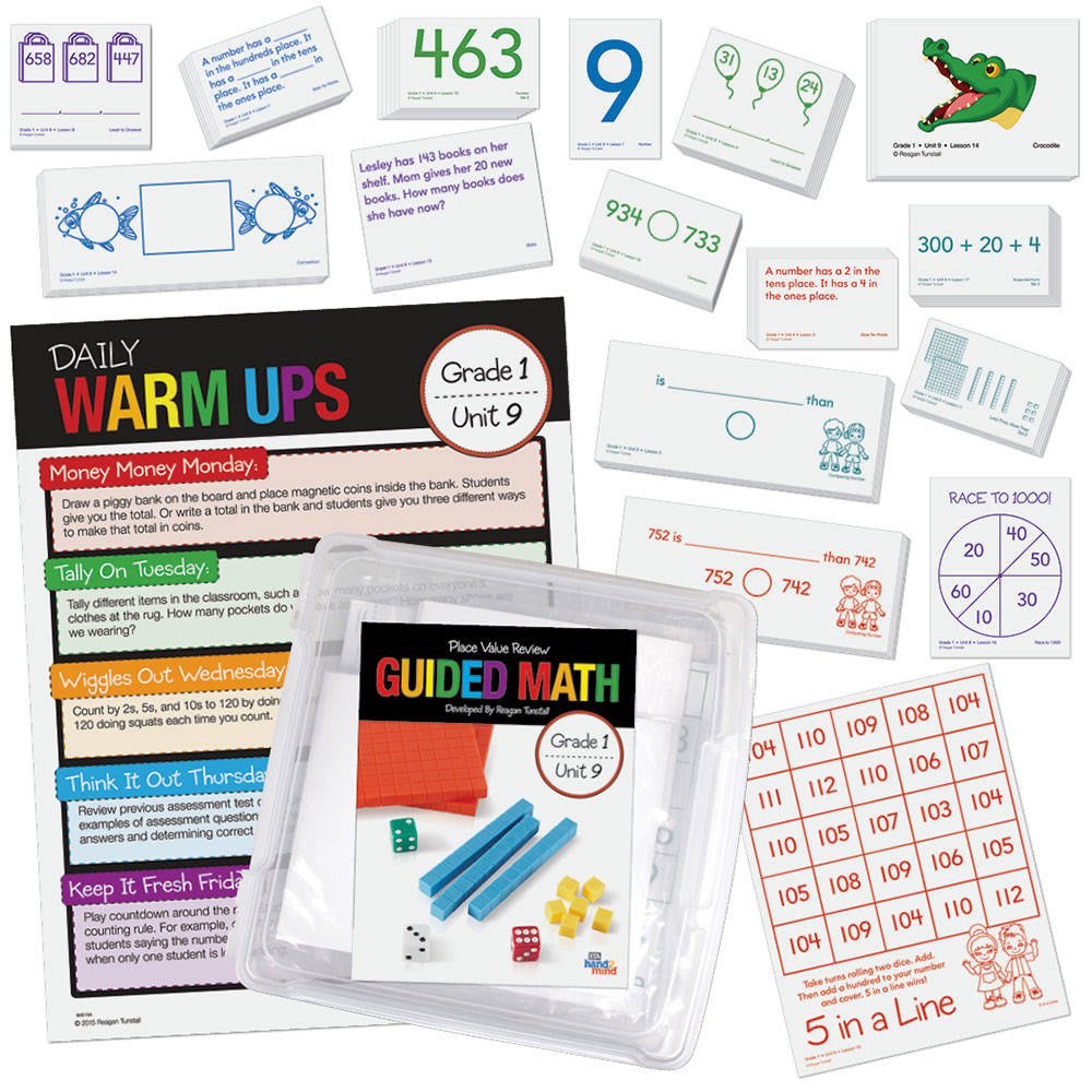 GUIDED MATH KIT, PLACE VALUE REVIEW G1U9